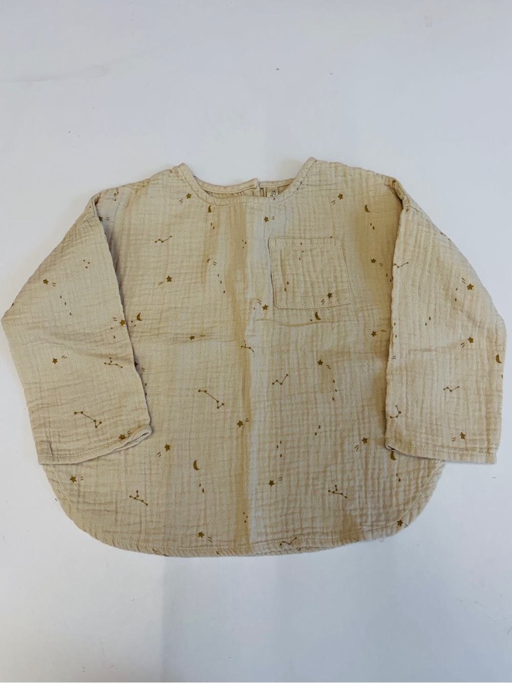 Rylee + Cru Cream Star & Moon Long-Sleeve Top